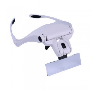 1.0X 1.5X 2.0X 2.5X 3.5X Adjustable 5 Lens Loupe LED Light Headband Magnifier Glass LED Magnifying Glasses With Lamp