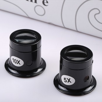 Jeweler Watch Magnifier Tool 10X/5X Monocular Magnifying Glass Loupe Lens Eye Magnifier Len Repair Kit Tool