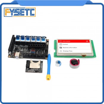 FYSETC F6 V1.3 ALL-in-one Mainboard + 4.3 Touch Screen + 6pcs TMC2100/TMC2208 /TMC2130 v1.2/DRV8825/S109/A4988/ST820