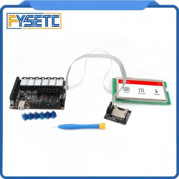 FYSETC F6 V1.3 ALL-in-one Mainboard + 4.3 Touch Screen + 6pcs TMC2100/TMC2208 /TMC2130 v1.2/DRV8825/S109/A4988/ST820