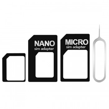 Etmakit Hot Sale 1 Set 4 in 1 Convert Nano SIM Card to Micro Standard Adapter For iPhone7 5 5s 6 6s Plus Xiaomi Huawei