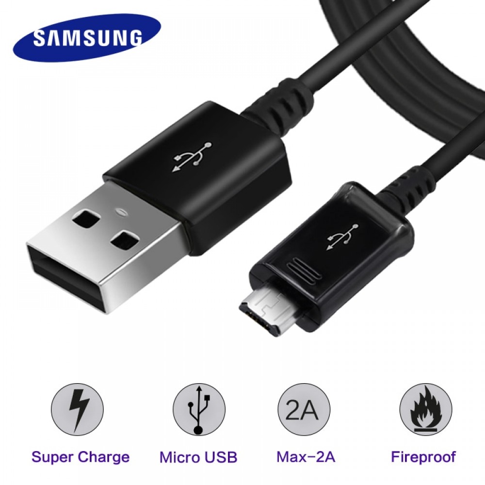 Samsung Micro USB Cable S6 S7 edge Original Note 4 5 S6edge S7edge J3 J5 J7 fast charger adapter charging 1.5m 2A usb cable date