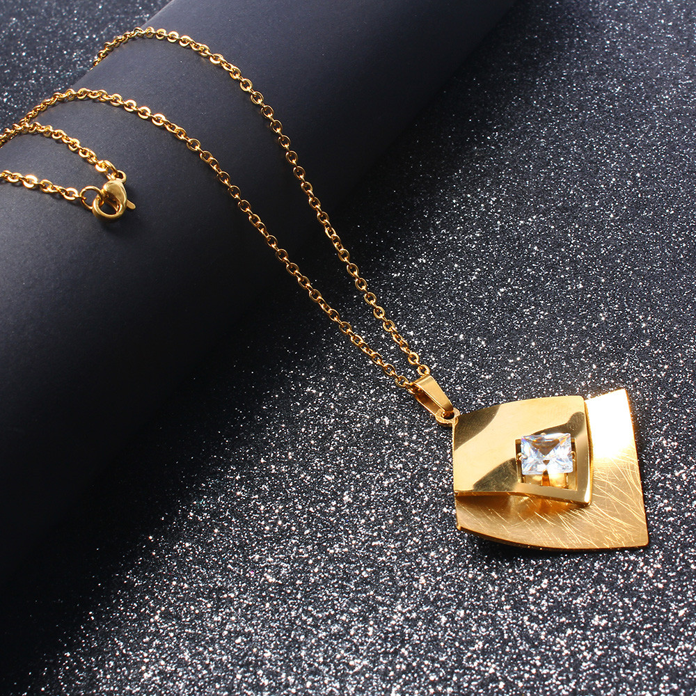 XUANHUA Stainless Steel Necklaces amp; Pendants Chain Necklace Women Jewelry Stone Collares Chocker Fashion Pendant Necklace