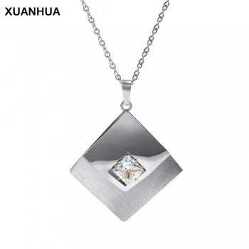 XUANHUA Stainless Steel Necklaces amp; Pendants Chain Necklace Women Jewelry Stone Collares Chocker Fashion Pendant Necklace