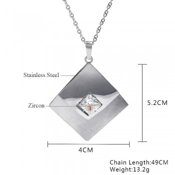 XUANHUA Stainless Steel Necklaces amp; Pendants Chain Necklace Women Jewelry Stone Collares Chocker Fashion Pendant Necklace