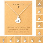 Family Mom Pendants Necklaces Grandma Aunt Sister Uncle Daughter Grandpa Dad Father Brother Son Charm Fashion Jewelry Love Gift