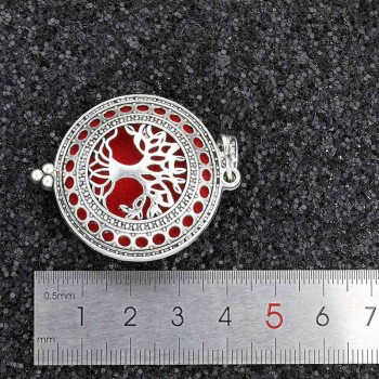 MODKISR Tree Of Life 30mm High Quality Magnetic Aromatherapy Diffuser Jewelry Locket Pendant Essential Oil Scent Necklace