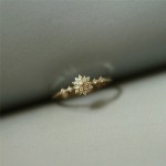 ROMAD Cute Womens Snowflake Rings Female Chic Dainty Rings Party Delicate Rings Wedding Jewelry R4