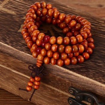 pulseras 108 beads 8mm Natural Sandalwood Buddhist Buddha Wood Prayer Bead Mala Unisex Men bracelets amp; bangles jewelry bijoux