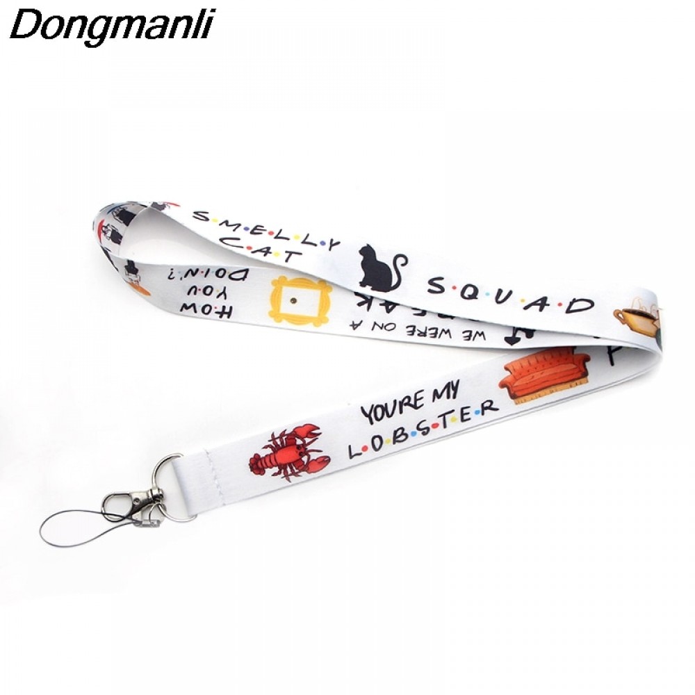 P3086 Dongmanli Friends TV Show Lanyard Badge ID Lanyards/ Mobile Phone Rope/ Key Lanyard Neck Straps Accessories