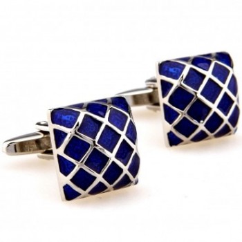 Trendy Black Blue Enamel Cufflink Cuff Link 1 Pair Big Promotion