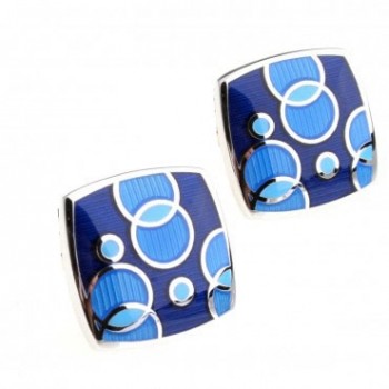 Trendy Black Blue Enamel Cufflink Cuff Link 1 Pair Big Promotion