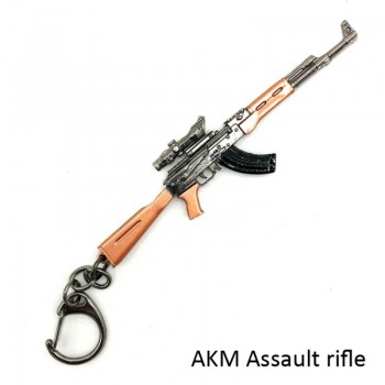 PUBG CS Key Chains Playerunknowns Battlegrounds AKW AWM MK14 Gun Model 10cm Car Key Chain Buckle Model mannen cadeaus voor kids