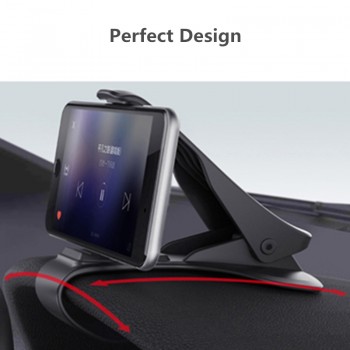 6.5inch Dashboard Car Phone Holder Easy Clip Mount Stand Car Phone Holder GPS Display Bracket Classic Black Car Holder Support