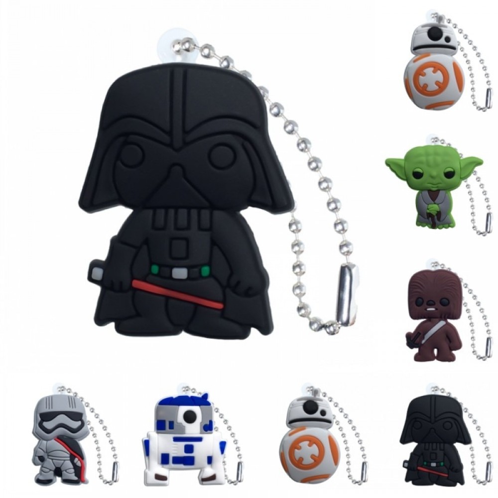 1pcs PVC Keychain Cartoon Figure Star Wars Key Chains Key Ring Super Hero Key Holder Kid Christmas Gift Fashion Charms Trinkets