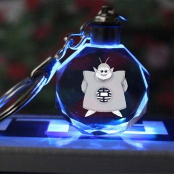 Fancyamp;Fantasy Light Up Dragon Ball  Super Saiyan Crystal Keyring Son Goku Vegeta Trunks Buu Kame-Sennin Keychain LED Pendant