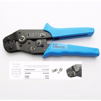 SN-48B MINI EUROP STYLE crimping tool crimping plier 0.5-1.5mm2 multi tool tools hands BLUE