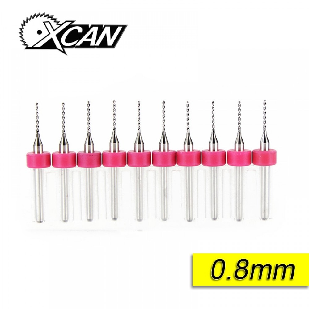 0.8mm 10pcs/lot Carbide Micro Drill Bits CNC PCB Drill Bit Set