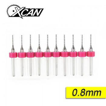 0.8mm 10pcs/lot Carbide Micro Drill Bits CNC PCB Drill Bit Set