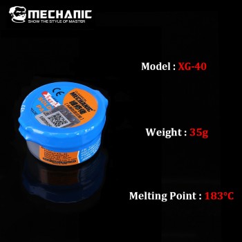 Original MECHANIC Solder Flux Paste Tin Cream SMD SMT BGA Tools Sn63/Pb37 25-45um Welding Paste Flux for Soldering