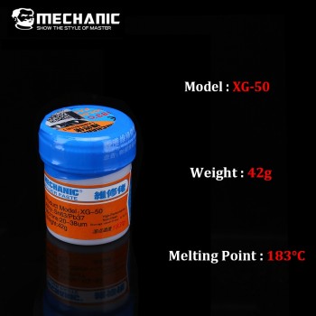 Original MECHANIC Solder Flux Paste Tin Cream SMD SMT BGA Tools Sn63/Pb37 25-45um Welding Paste Flux for Soldering