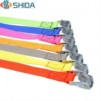 5PCS 1 inch (2.5cm)*3M Metal Cargo Lashing Strap Polypropylene Ratchet Tie Down with Cam Buckle Winch Strap Free Shipping