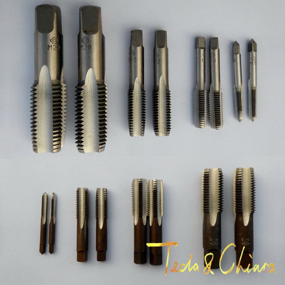 M10 M12 x 0.75mm 1mm 1.25mm 1.5mm 1.75mm Taper and Plug Metric Tap Pitch For Mold Machining Free shipping * 0.75 1 1.25 1.5 1.75