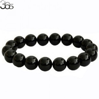 Free Shipping On Sale! Gift Packed! 6-14MM 8 Inch 100% Genuine AAA Grade Natural Gems Stone Black Tourmaline Round Bracelet