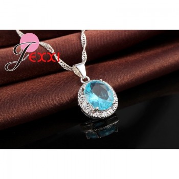 JEXXI Latest Luxury Necklace+Earring+Ring Jewelry Sets 100% S90 Silver with AAA++ CZ   Crystal Wedding Engagment