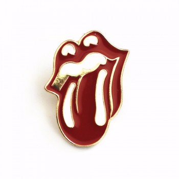 Timlee X189 Punk Style Oil Drop Metal Rock Stones Red lip Tongue Brooch Pins Button Pins Girl Jeans Bag Decoration Gift