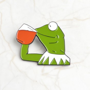 Smiling Sad Frog Pepe Mens Brooch Lapel Button Icon with Sad Dad Frog Pin Set Brooch Badge Backpack Bag Hat Accessories