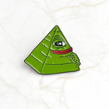 Smiling Sad Frog Pepe Mens Brooch Lapel Button Icon with Sad Dad Frog Pin Set Brooch Badge Backpack Bag Hat Accessories