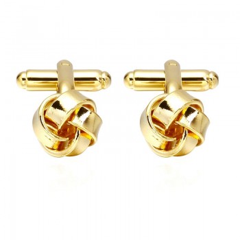 Free shipping Fashion Gold Laser Cufflink Cuff Link 1 Pair suona / lette / knot Luxury High-grade jewelry Mens Bouton De Manche