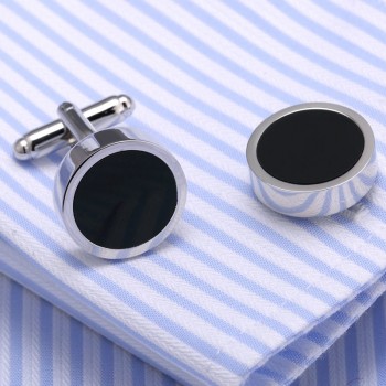 2017 New Designer Onyx Cufflinks AAA quality French Shirt Cuff Links Gemelos Para Camisas 10122