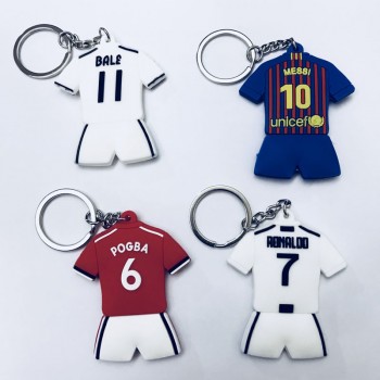 Football CR7 C.RONALDO Messi Bale Keychain Gift Men Women Soccer Star United Pogba Silver Soccer Club Fans Keychain Toy Sport