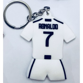 Football CR7 C.RONALDO Messi Bale Keychain Gift Men Women Soccer Star United Pogba Silver Soccer Club Fans Keychain Toy Sport