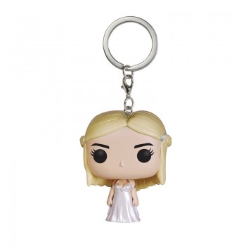 Game of Thrones Keychain Q Version Doll Daenerys Targaryen Drogon Jon Snow Car Key Chain Pendant Pop Key Protector SP1640