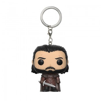 Game of Thrones Keychain Q Version Doll Daenerys Targaryen Drogon Jon Snow Car Key Chain Pendant Pop Key Protector SP1640