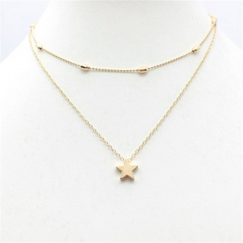 Fashion Double chain pendant heart necklace gold dot Long Necklace Women choker Necklace Drop shipping collares de moda 2019