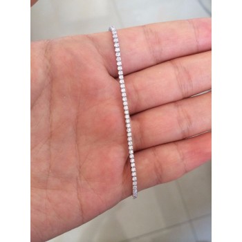 100% Real. 925 Sterling Silver Fine Jewelry 2MM Prong White CZ Stone AAA+ TENNIS CHOKER SHORT Necklace Pendant CZ  GTLX1469