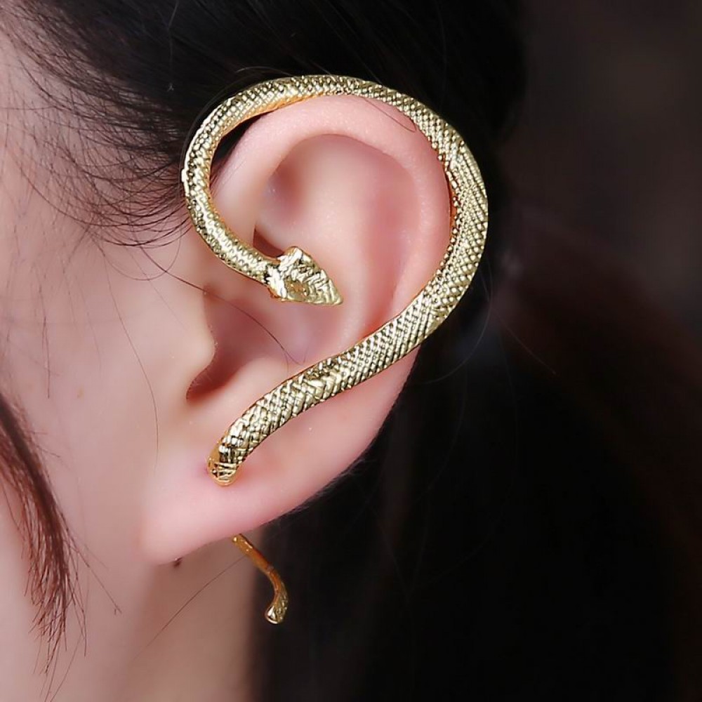 Punk Snake Ear Cuff Earrings Europe America Earrings Clip On Earrings Exaggerated Winding Animal Jewelry Unisex Gifts