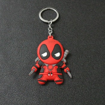 2018 New Superheros Cosplay Cute Keychains Spiderman Batman Captain America And Superman PVC Action Figure Model Jewelry