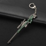 Key Chain Hot PUBG FPS Game Player Unknowns Battle Grounds 3D Keychain weapon eat chicken game tonight Mens car keychain