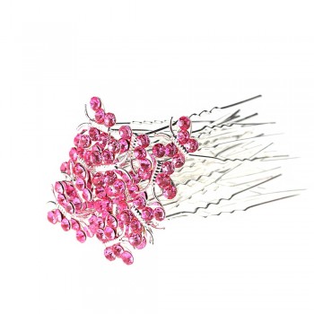 20pcs/lot Newest Special Design Crystal Rhinestone Butterfly Hair Pin Clips Women Wedding Bridal Hair Jewelry Nice Gift