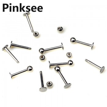 5pcs Gold Silver Helix Ball Labret Lip Cartilage Ear Tragus Piercing Surgical Stainless Steel Stud Earring Men body jewelry