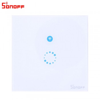 Itead Sonoff Touch EU US Wifi Wall Touch Switch 1 Gang 1 Way Wireless Remote Light Relay App Control Work with Alexa Google Home