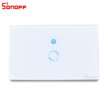 Itead Sonoff Touch EU US Wifi Wall Touch Switch 1 Gang 1 Way Wireless Remote Light Relay App Control Work with Alexa Google Home