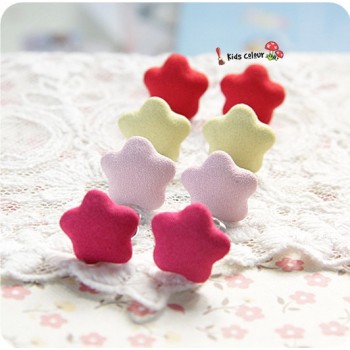 720 New Arrival Send Randomly Cute Star Ear Clips Children Clip Earrings Girl Resin Ear Clips FD959