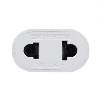 1pc US To EU Plug Power Adapter White Travel Power Plug Adapter Converter Wall Charger