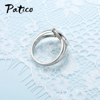 PATICO Hot Sale Finger Ring Bijoux 925 Sterling Silver Tree of Life AAA Zircon Wedding Jewelry For Women Party Gifts Wholesale